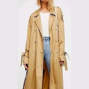 New Free People All Tied Up Trench Coat